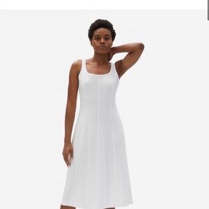 Everlane Luxe Cotton Seamed Dress